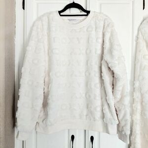 Roxy Plush Ivory Lounge Set NWOT size L